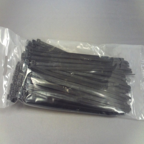 Everything Else Cable Ties 200mm Pack of 100 Black